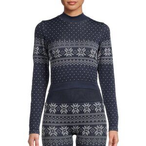 Avia Fairisle Mock Neck Sweater Workout Top Sz 2XL NEW